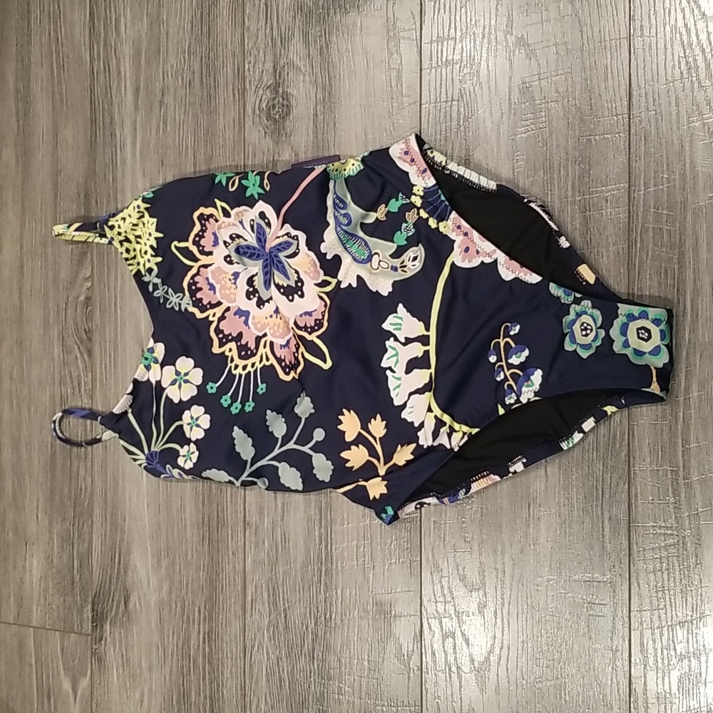 J Crew women's sz 0 Swimsuit made w/Liberty Fabric NWT